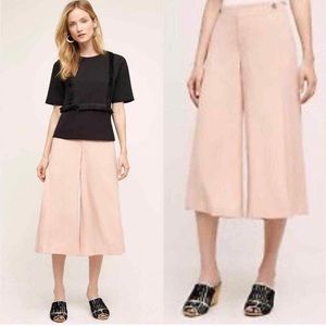NWT Anthropologie wide leg cropped Culotte pants